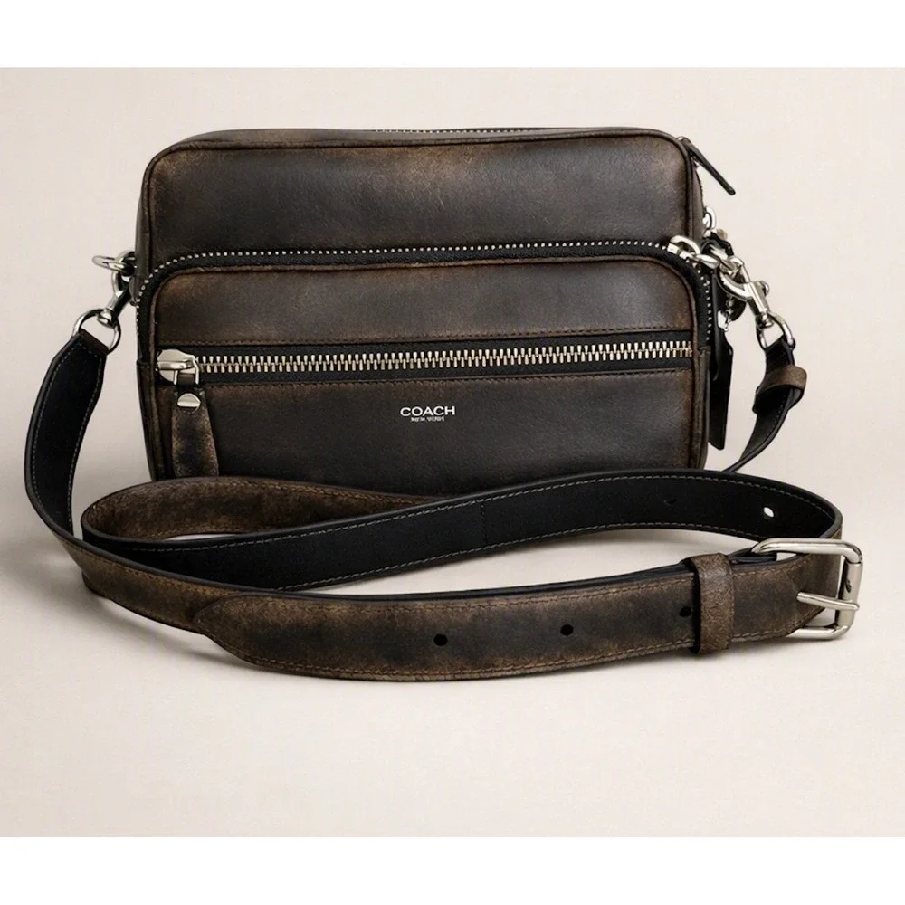 Coach Dakota Crossbody Bag Glovetanned Loved Leather Brown w/ box, NWT